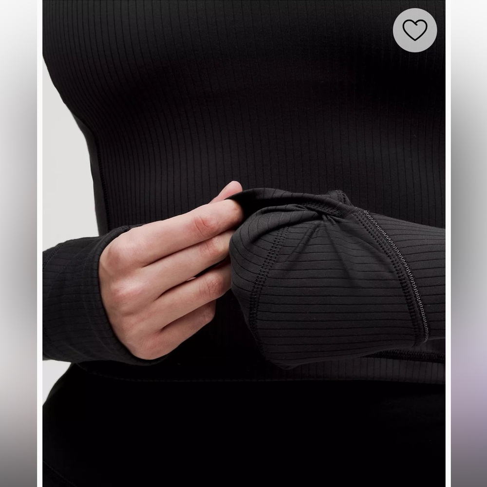 Lululemon It's Rulu Ribbed Cropped Half Zip Updated - Picture 7 of 16
